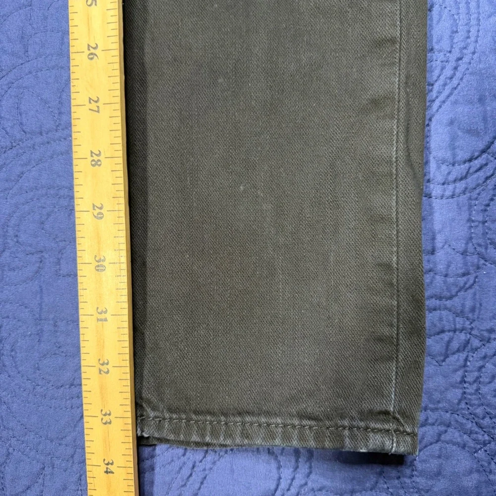 True Religion Skinny Jeans Mens 30 Black Cotton Denim Horseshoe Stitch Staind